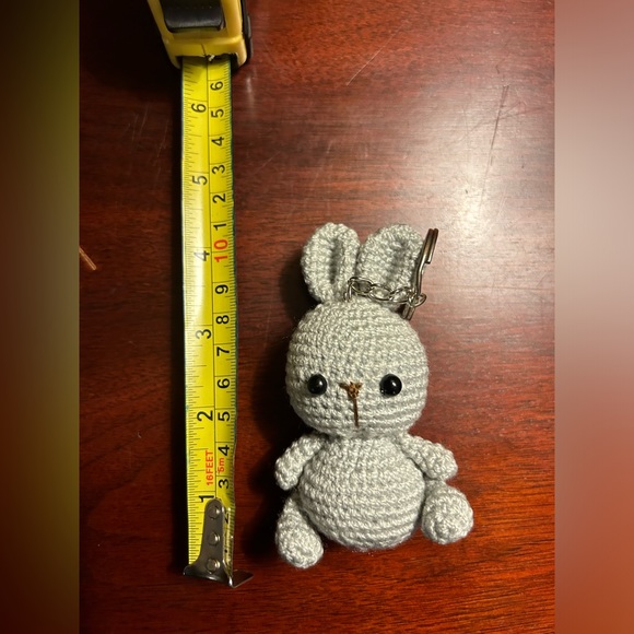 Other | Handmade Knit Bunny Rabbit Keychain | Poshmark